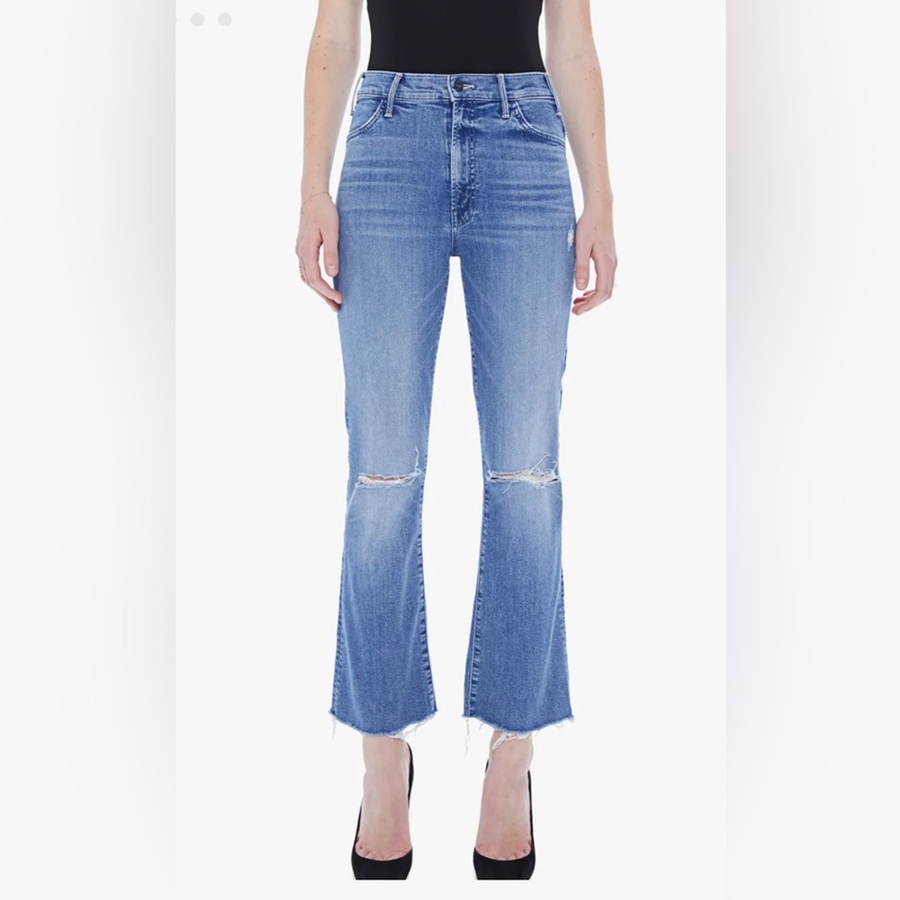 Mother Denim Hustler Ankle Fray size 26 in Can’t Stop Staring Wash